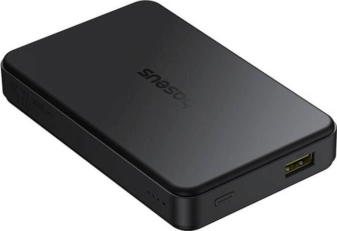 Baseus Airpow Ⅱ Qi2 Vezeték nélküli Power bank USB-A + 2 x USB-C / 10000mAh 22.5W - Fekete