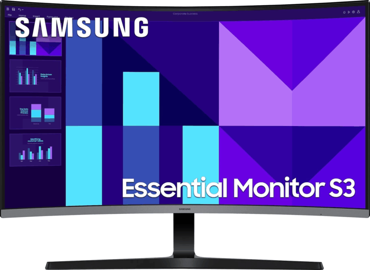 Samsung 32" LS32D390GAUXEN FullHD 16:9 VA Ívelt Monitor - Fekete