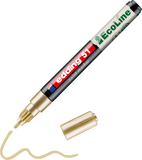 Edding 51 EcoLine 1-2mm Lakkmarker - Arany