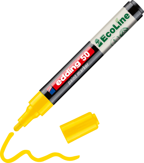 Edding 50 EcoLine 2-3mm Lakkmarker - Sárga