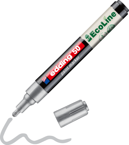Edding 50 EcoLine 2-3mm Lakkmarker - Ezüst