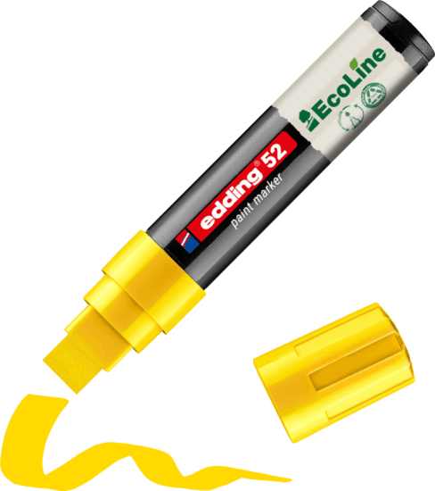 Edding 52 EcoLine 4-15mm Lakkmarker - Sárga