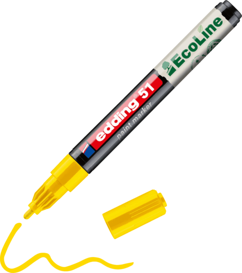 Edding 51 EcoLine 1-2mm Lakkmarker - Sárga