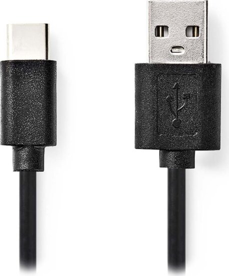 Nedis CCGL60600BK20 USB-A apa - USB-C apa Adat-és töltőkábel 2m - Fekete Nedis CCGL60600BK20 USB-A apa - USB-C apa Adat-és töltőkábel 2m - Fekete