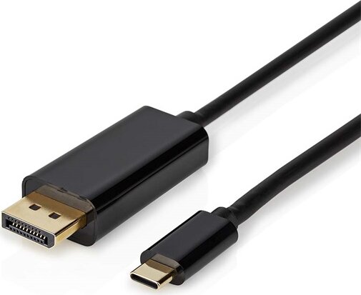 Nedis CCGL64352BK20 USB-C apa - Display Port 1.2 Kábel 2m - Fekete