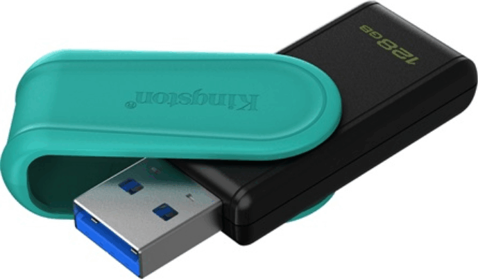 Kingston USB-A 3.2 128GB DataTraveler Exodia S Gen1 pendrive Fekete/Türkiz