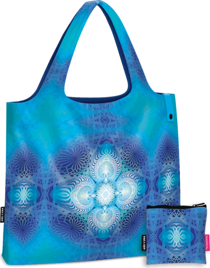 Ars Una Blue Hope Összehajtogatható Bevásárlótáska 22L - Kék mintás Ars Una Blue Hope Összehajtogatható Bevásárlótáska 22L - Kék mintás