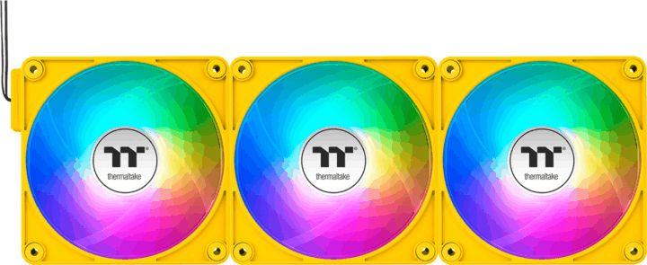 Thermaltake CT120 PWM 120x120x25mm EX ARGB Sync PC Rendszerhűtő ventilátor 3db - Űrdongó