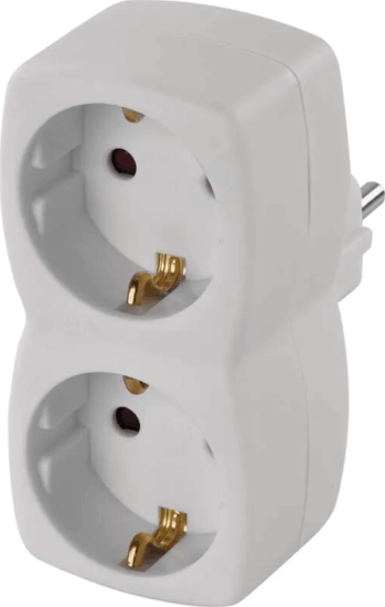 Emos P00252N Hálózati elosztó 2 aljzatos - Fehér