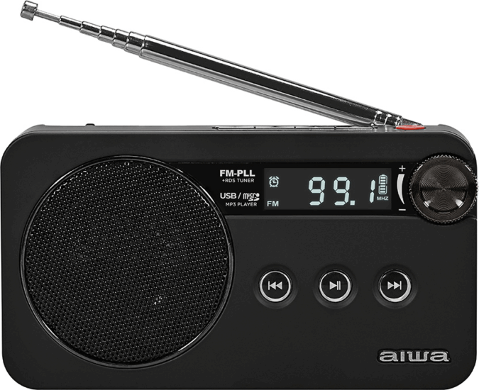 Aiwa RS-77PLL Hordozható Akkus FM PLL Zsebrádió RDS Funkcióval - Fekete Aiwa RS-77PLL Hordozható Akkus FM PLL Zsebrádió RDS Funkcióval - Fekete