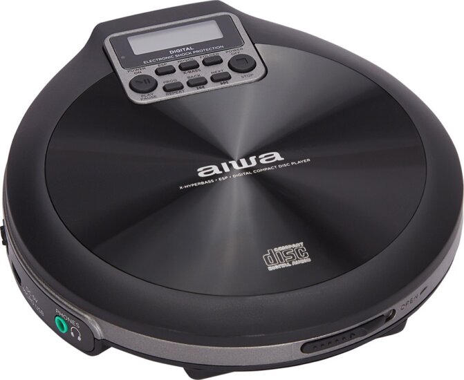 Aiwa PCD-810BK Discman hordozható CD lejátszó - Fekete