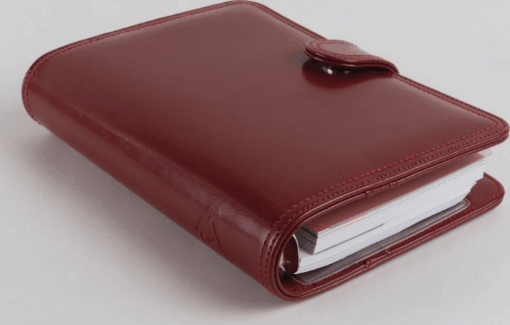 Realsystem 2/160 gyűrűs Heti beosztású Kalendárium műbőr borítóval - Bordó