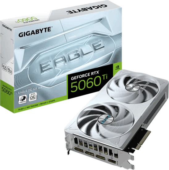 Gigabyte GeForce RTX 5060 TI 8GB GDDR7 Eagle OC Ice Videókártya
