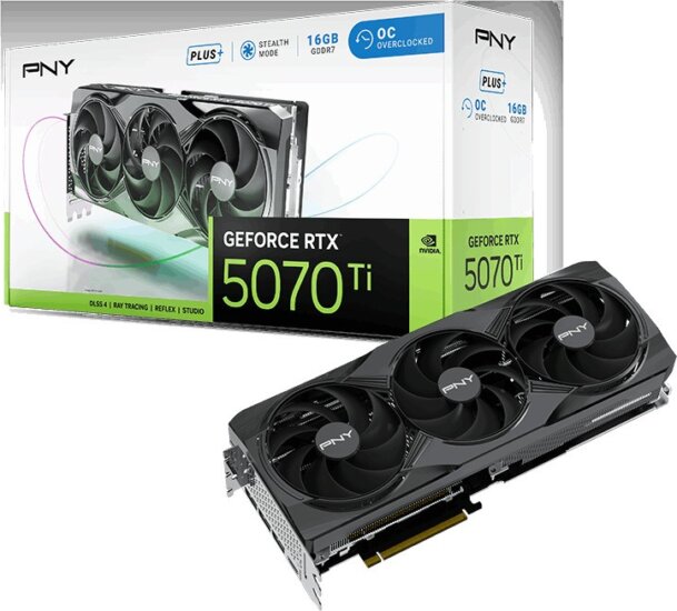 PNY GeForce RTX 5070 TI 16GB GDDR7 OC Videókártya