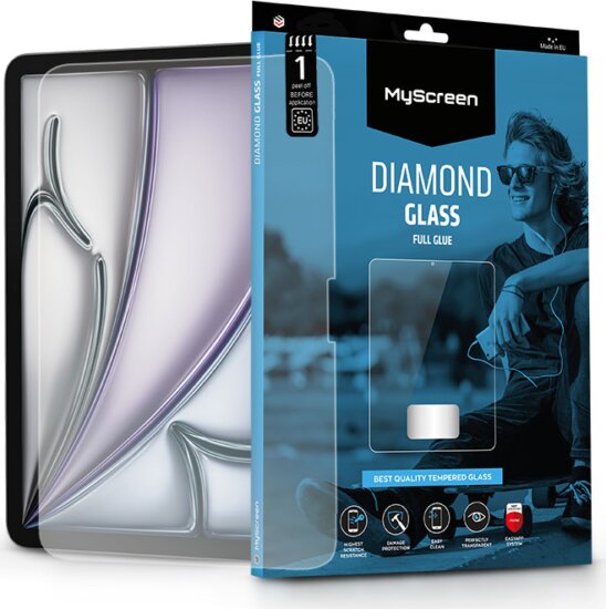MyScreen Diamond Glass Full Glue Apple iPad Air 11 (2024) Kijelzővédő üvegfólia