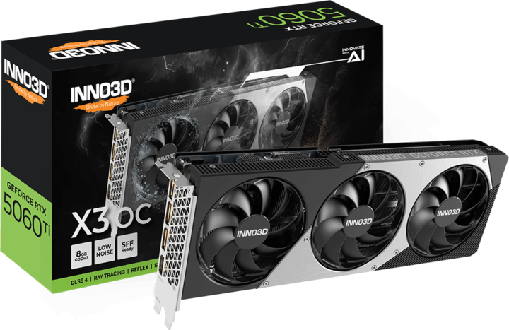 Inno3D GeForce RTX 5060 TI 8GB GDDR7 X3 OC Videókártya