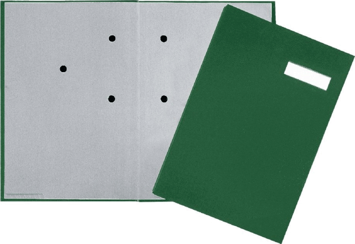 Pagna A4 20 rekeszes műanyag aláírókönyv - Zöld