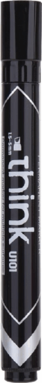 Deli Think 1,5-5,0 mm vágott hegyű permanent marker - Fekete
