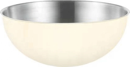 TOO KT-317 Rozsdamentes keverőtál bevonattal 22 cm - Krémszínű