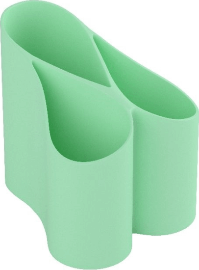 ICO Lux Műanyag 3 rekeszes írószertartó - Pasztell zöld