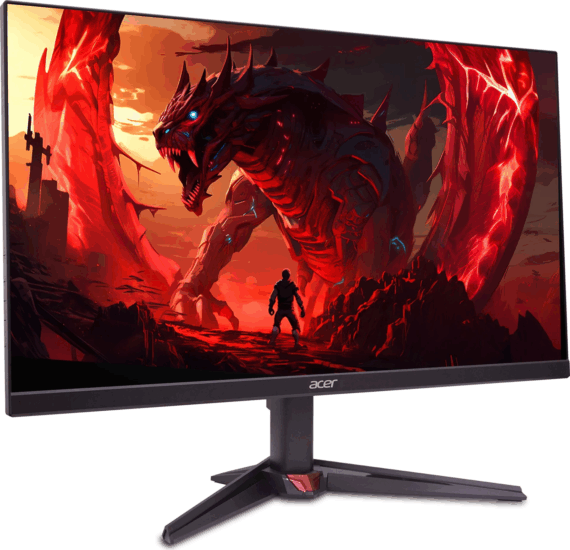 Acer Nitro VG240YX1 16:9 FullHD VA Gaming Monitor - Fekete / Piros