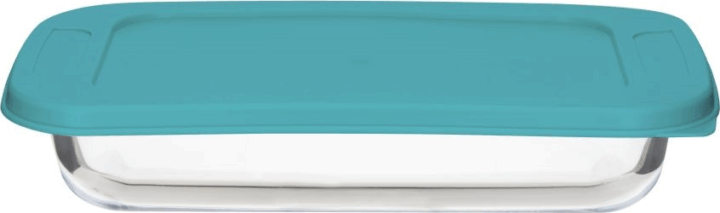 TOO KT-102 Hőálló Üveg négyzetes ételtároló műanyag tetővel 2200ml