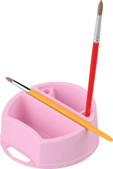 ICO Süni D12 Kétrekeszes Műanyag ecsettál - Többféle