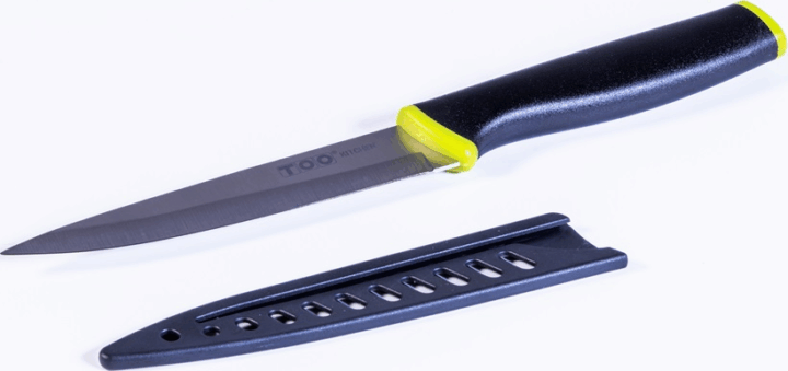 TOO KT-167 Paris Univerzális kés pengevédővel - Fekete/Citrom