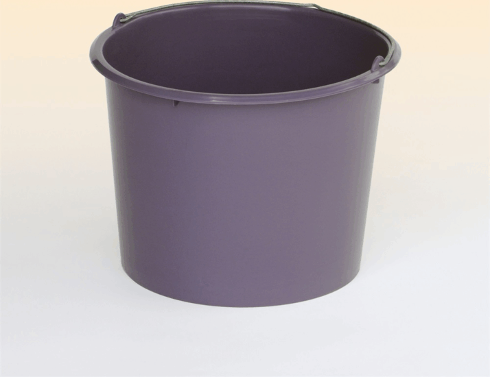 Flair 60947 Fémfüles műanyag vödör 20L - Fekete