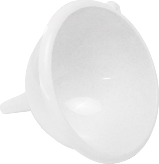 Flair 60148 Konyhai műanyag tölcsér 23cm - Fehér