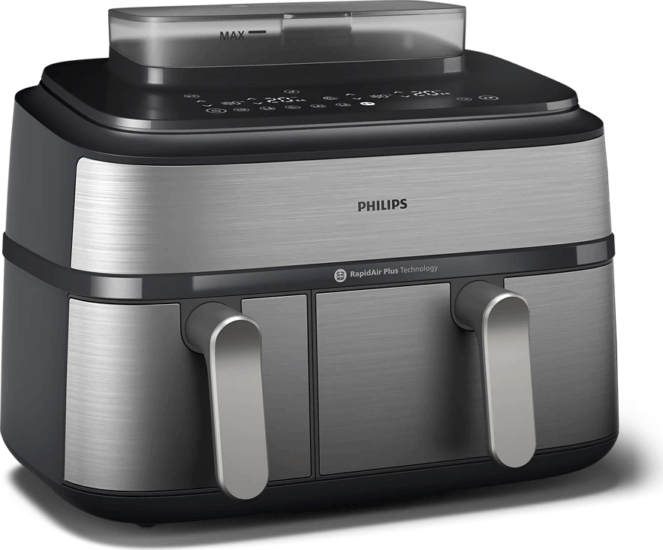 Philips NA555/00 5000 Series AirFryer Okos Forrólevegős sütő 9L / 6L 2750 Watt - Fekete