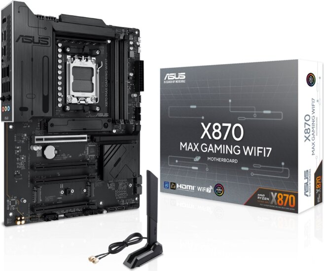Asus X870 Max Gaming WiFi7 DDR5 AMD AM5 ATX Alaplap