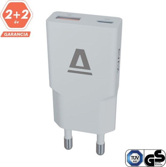 AVAX CH641LB USB-A / USB-C hálózati töltő Hálózati Gyorstöltő Adapter 30W - Kék