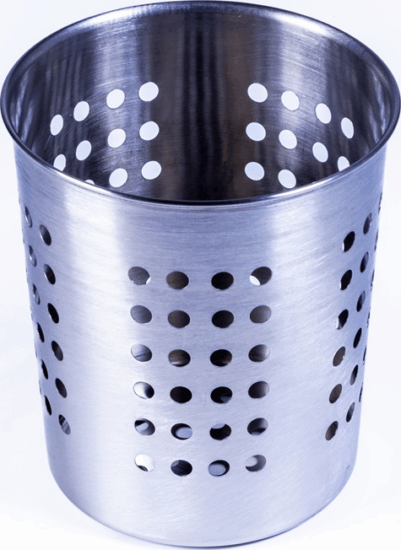 TOO KT-424 Konyhai fém evőeszköztartó 12x14 cm - Ezüst TOO KT-424 Konyhai fém evőeszköztartó 12x14 cm - Ezüst