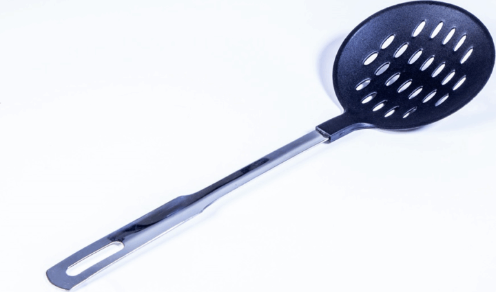 TOO KT-472 Tálaló szűrőkanál 33 cm - Fekete