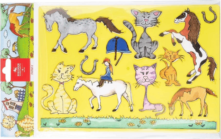 Koh-i-Noor Műanyag Farm II. állat mintás rajzolósablon Koh-i-Noor Műanyag Farm II. állat mintás rajzolósablon