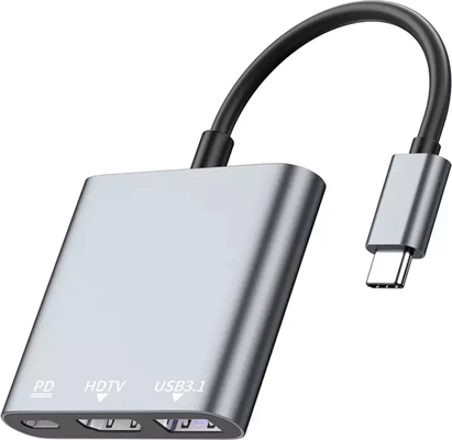 AVAX HB903 Univerzális USB-C Laptop dokkoló Állomás 100 Watt - Szürke AVAX HB903 Univerzális USB-C Laptop dokkoló Állomás 100 Watt - Szürke