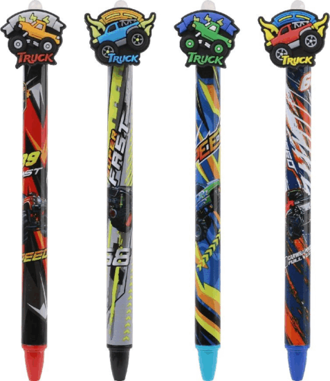 Nebulo Monster Truck radírozható Nyomógombos zselés toll (Kék tinta / 0,5mm) - Mintás Nebulo Monster Truck radírozható Nyomógombos zselés toll (Kék tinta / 0,5mm) - Mintás