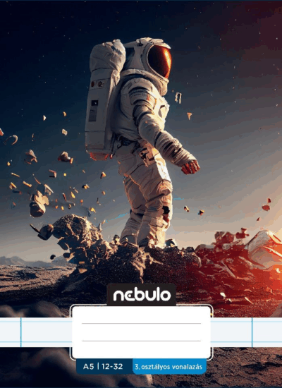 Nebulo Vagány minták 32 lapos A5 vonalas füzet - Mintás