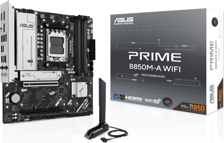 Asus B850M-A Prime WiFi DDR5 AMD AM5 MicroATX Alaplap