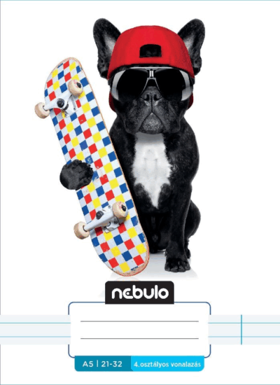 Nebulo Vagány minták I. 32 lapos A5 4. osztályos vonalas füzet - Mintás