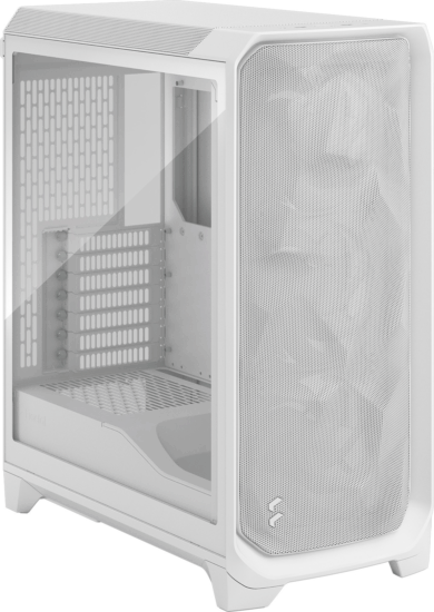 Fractal Design Meshify 3 TG Midi Torony Számítógépház + 3db 140mm ventilátor - Fehér Fractal Design Meshify 3 TG Midi Torony Számítógépház + 3db 140mm ventilátor - Fehér