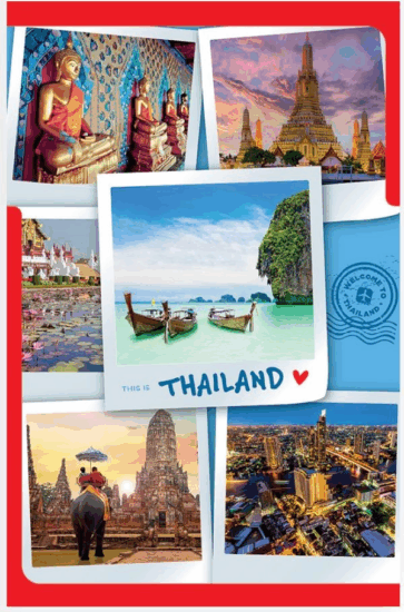 Nebulo A4 karton gumismappa - Thaiföld mintás Nebulo A4 karton gumismappa - Thaiföld mintás