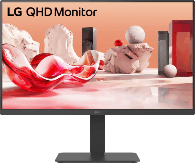 LG 27" 27BA54QB-B 16:9 QHD IPS LCD Monitor 75Hz - Fekete