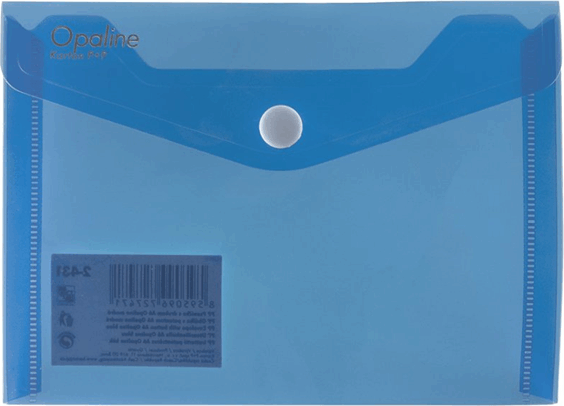 Oxybag Opaline PP A6 fekvő patentos tasak - Kék