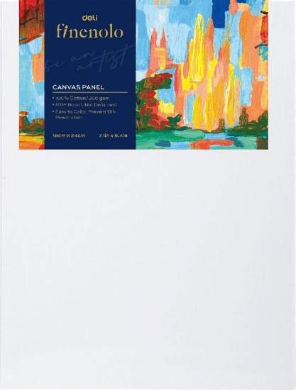 Deli Finenolo Festővászon panel 18 x 24 cm - Fehér