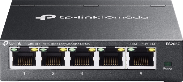 TP-Link ES205G Omada Fémházas Managed 5-port Gigabit Switch