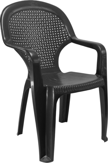Flair Chicago Műanyag Magas támlás Kerti szék - Antracit