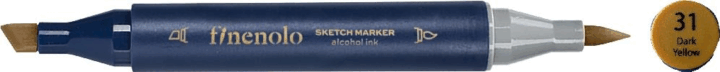 Deli Finenolo 31 1-7 mm kétvégű permanent ART marker - Sötét Sárga