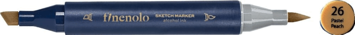 Deli Finenolo 26 1-7 mm kétvégű permanent ART marker - Pasztell barack